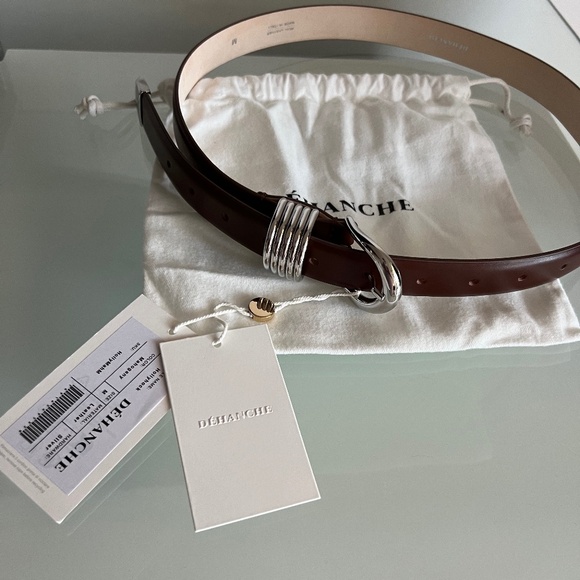 DEHANCHE Hollyhock Silver Syrup Mahogany Belt - Picture 7 of 16